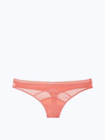 Lace-trim Thong