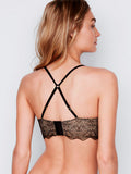 Lace-up High-neck Bra