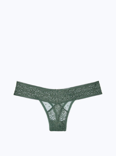 Dot Mesh Thong Panty